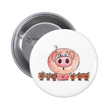 Six Little Pigs Pin