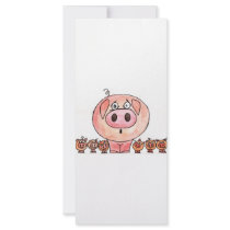 Six Little Pigs Rack Card Template