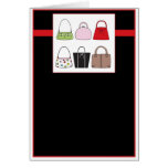 Six Little Purses Greeting/Note Card 2