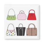 Six Little Purses Magnet magnets