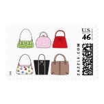 Six Little Purses Postage Stamps stamps
