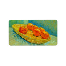 Six Oranges by Vincent van Gogh Personalized Address Label