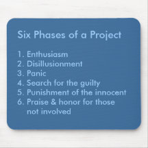 Six Phases of a Project Mouse Pad