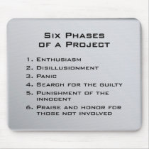 Six Phases of a Project Mouse Pads