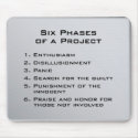 Six Phases of a Project mousepads by cubecomedian Six Phases of a Project mousepads