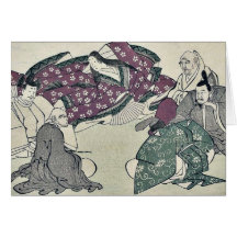 Six poets by Kitagawa, Utamaro Ukiyoe Cards