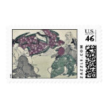 Six poets by Kitagawa, Utamaro Ukiyoe Postage Stamp