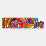 Six Sigma Circles - Reiki Color Therapy Plates V8 Bumper Stickers