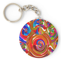 Six Sigma Circles - Reiki Color Therapy Plates V8 Key Chains