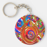 Six Sigma Circles - Reiki Color Therapy Plates V8 Key Chains