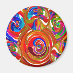 Six Sigma Circles - Reiki Color Therapy Plates V8 Fridge Magnets