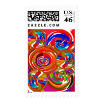 Six Sigma Circles - Reiki Color Therapy Plates V8 Postage
