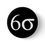 Six Sigma (Lean Six Sigma) Pinback Buttons