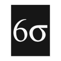 Six Sigma (Lean Six Sigma) postcards by strk3 Six Sigma (Lean Six Sigma) postcards