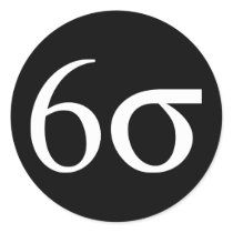 Six Sigma (Lean Six Sigma) stickers