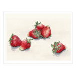 Six Strawberries Postcard postcards