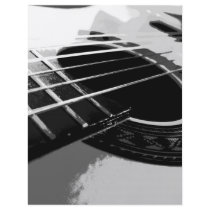 six string b&w flyers