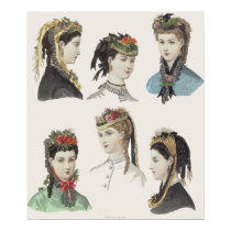 Six Victorian Beauties - Large Poster - Customized posters
