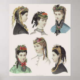 Six Victorian Beauties - Large Poster - Customized