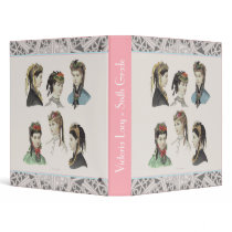 Six Victorian Beauties - School Binder for Girls