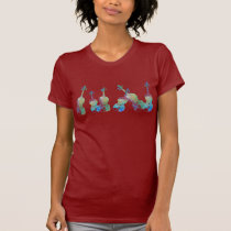 Six Watercolor Violins t-shirts