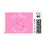 Six Year Survivor (Circle Pink Ribbon) Stamp