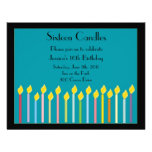 Sixteen Candles Birthday Invitation
