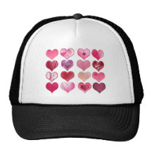 Sixteen Valentine or Heart Month Hat