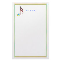 Sixteenth Music Note stationery