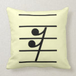 sixteenth rest throw pillows
