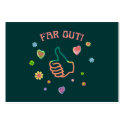 Sixties Far Out Business Card Template