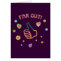 Sixties Far Out cards by HappyDoggies Sixties Far Out cards