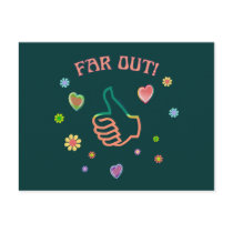 Sixties Far Out Post Card