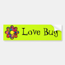 Sixties Flower Power Bumper Stickers