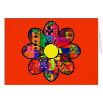 Sixties Flower Power Greeting Cards