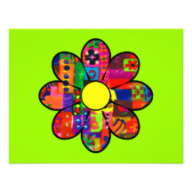 Sixties Flower Power Custom Invite