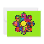 Sixties Flower Power Custom Invite