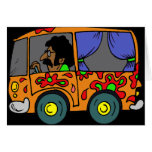 Sixties Hippie Van cards
