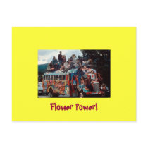 Sixties Hippies Greeting Card Postcards