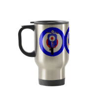 Sixties Look Scooter on Mod Target Mug