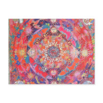 sixties mandala postcards