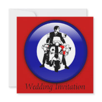 Sixties Mod on 3d target invitations