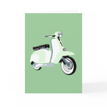 Sixties Mod Scooter Card