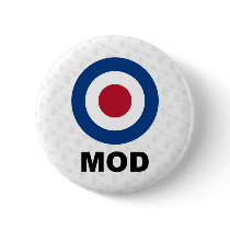 Sixties Mod Target Button by markmurphycreative Sixties Mod Target Button