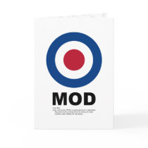 Sixties Mod Target Card