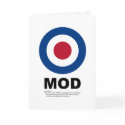 Sixties Mod Target Card