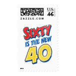 Sixty Is The New 40 Birthday postage