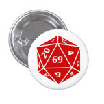 Sixty-Nine Sided Dice Buttons buttons