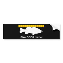 SIZE DOES MATTER BUMPER STICKER
