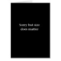 Size Does Matter cards by BlackCards Size Does Matter cards